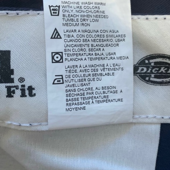 Dickie's 874 Original Work Pants Loose Fit Patchwork
Waist Cargo Pants Navy Blue - Picture 11 of 13